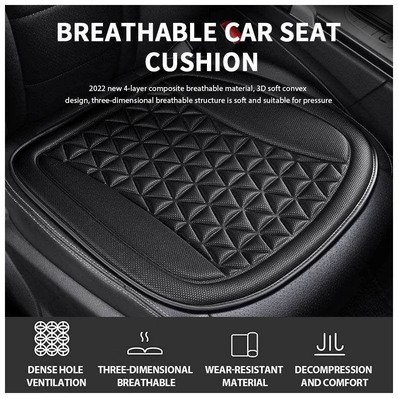 3D Breathable Car Seat Cover Summer Car Seat Cushion Convex Design for Heat Dissipation Sweatproof Universal Auto Chair Mat Pad